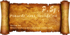 Pokoráczki Szilárd névjegykártya